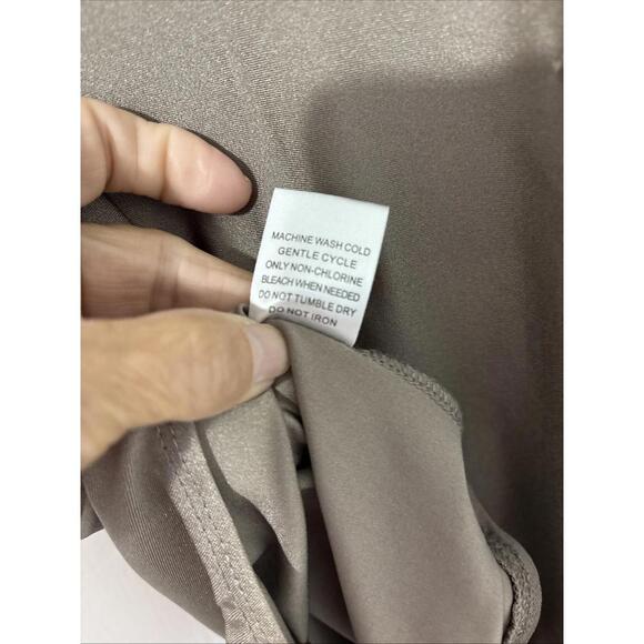 LA Hearts Silver/gray Bodysuit Large Deep V-neck - Picture 7 of 7